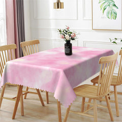 Lofaris Romantic Pink Abstract Texture Art Kitchen Tablecloth