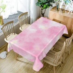 Lofaris Romantic Pink Abstract Texture Art Kitchen Tablecloth