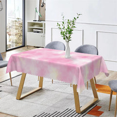 Lofaris Romantic Pink Abstract Texture Art Kitchen Tablecloth