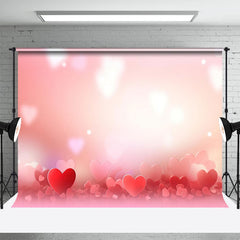 Lofaris Romantic Red Heart Bokeh Valentines Day Backdrop