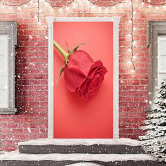 Lofaris Romantic Red Rose Love Gift Valentines Door Cover