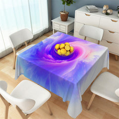 Lofaris Romantic Vortex Purple Dining Square Tablecloth