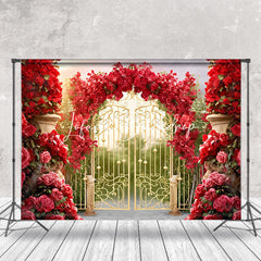 Lofaris Rose Arch Garland Magic Garden Gate Spring Backdrop