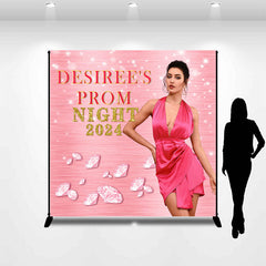 Lofaris Rose Gold Diamond Prom Night 2024 Custom Backdrop