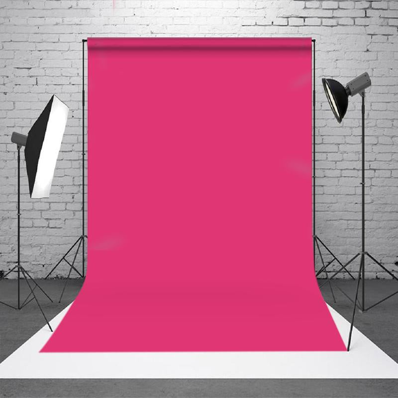 Lofaris Rose Red Solid Color Photo Booth Backdrop For Studio