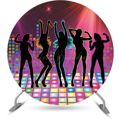 Lofaris Round Dancing People Disco Stage Backdrop For Party