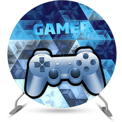 Lofaris Round Gamer 4 Life Gamepad Bokeh Party Backdrop