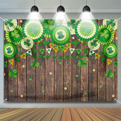 Lofaris Round Green Origami Board St Patricks Day Backdrop