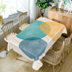 Lofaris Round Line Simple And Morden Rectangle Tablecloth