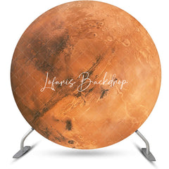 Lofaris Round Mars Surface Texture Planet Birthday Backdrop