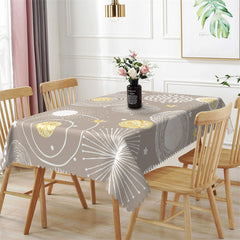 Lofaris Round Planet Rectangle Tablecloth For Kitchen