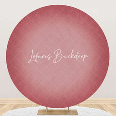 Lofaris Round Red Pink Gradient Texture Birthday Backdrop