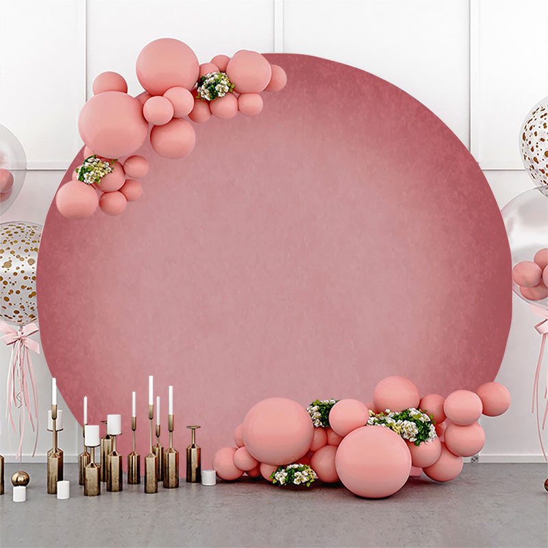 Lofaris Round Red Pink Gradient Texture Birthday Backdrop