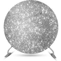 Lofaris Round Silver Sparkling Bokeh Backdrop For Birthday