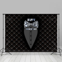 Lofaris Royal Black Tie Diamonds Happy Fathers Day Backdrop