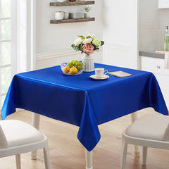 Lofaris Royal Blue 108 GSM Satin Banquet Rectangle Tablecloth