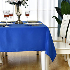 Lofaris Royal Blue 150 GSM Polyester Rectangle Tablecloth