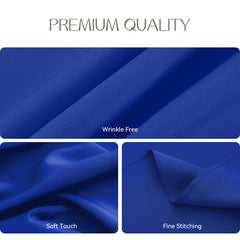 Lofaris Royal Blue 180 GSM Polyester Round Banquet Tablecloth