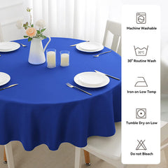 Lofaris Royal Blue 180 GSM Polyester Round Banquet Tablecloth