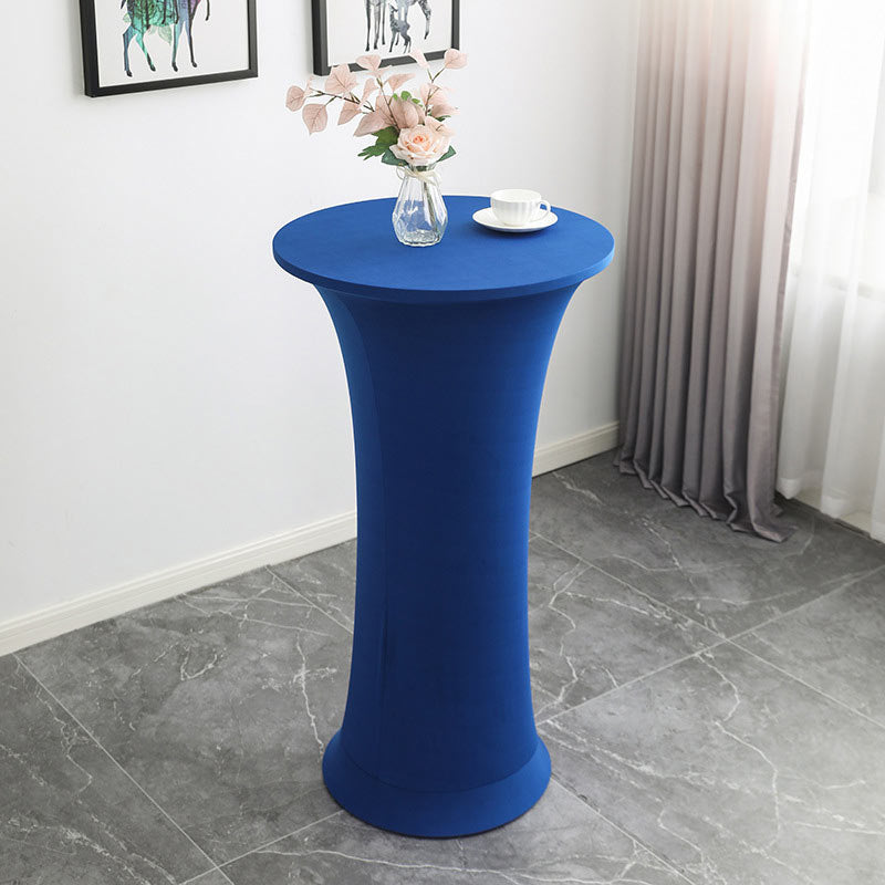 Lofaris Royal Blue High Top Round Spandex Cocktail Tablecloths