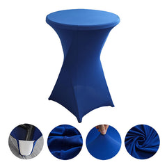 Lofaris Royal Blue Spandex Stretch Cocktail Tablecloths