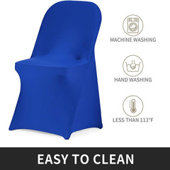 Lofaris Royal Blue Stretch Spandex Banquet Folding Chair Cover