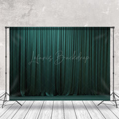 Lofaris Royal Green Theater Curtain Stage Photo Backdrop