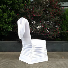 Lofaris Ruched Swag Back Spandex Fitted Banquet Chair Cover