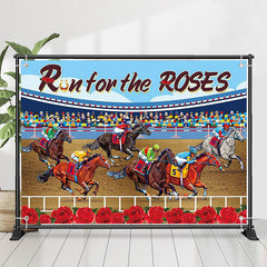 Lofaris Run For Rose Horse Race Course Kentucky Derby Backdrop