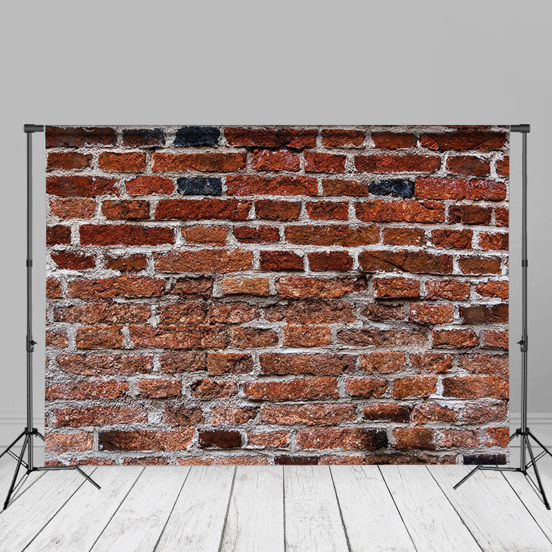 Lofaris Rural Rough Red Brick Wall Photoshoot Studio Backdrop