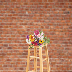 Lofaris Rustic Red Brick Textured Photoshoot Backdrop