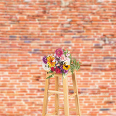 Lofaris Rustic Soft Red Brick Wall Photo Backdrop For Studio