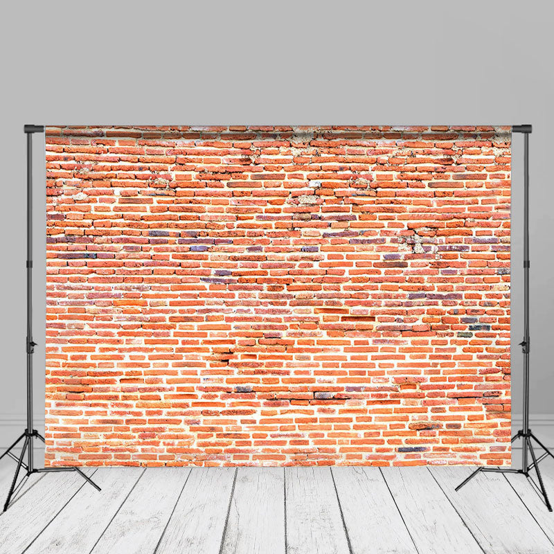 Lofaris Rustic Soft Red Brick Wall Photo Backdrop For Studio