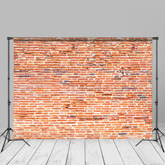 Lofaris Rustic Soft Red Brick Wall Photo Backdrop For Studio