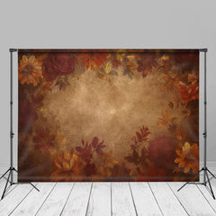 Lofaris Rusty Red Floral Fine Art Photo Backdrop