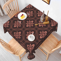 Lofaris Rusty Red Flower Step And Repeat Tablecloth For Decor