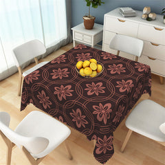 Lofaris Rusty Red Flower Step And Repeat Tablecloth For Decor