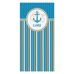 Lofaris Sailing Ocean Theme Custom Stripe Beach Towel Gift