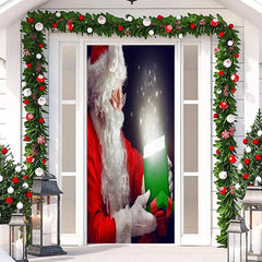 Lofaris Santa Claus Night Sparkle Gift Christmas Door Cover