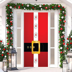 Lofaris Santa Claus Red Clothes Door Cover For Christmas