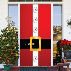 Lofaris Santa Claus Red Clothes Door Cover For Christmas