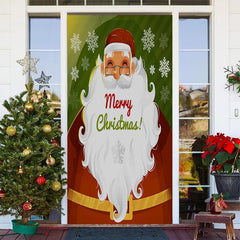 Lofaris Santa Claus Snowflake Merry Christmas Door Cover