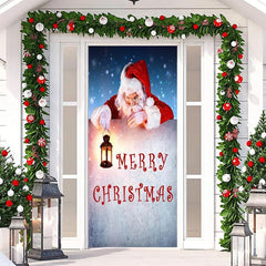 Lofaris Santa Claus Snowy Lamp Marry Christmas Door Cover