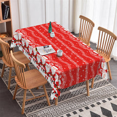 Lofaris Santas Music Score Christmas Pattern Tablecloth