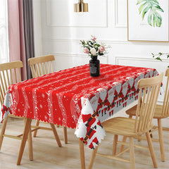 Lofaris Santas Music Score Christmas Pattern Tablecloth