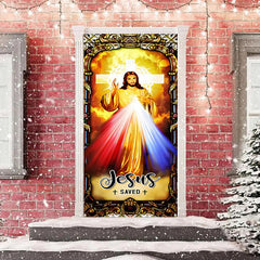 Lofaris Saved Holy Light Christmas Door Cover Decoration