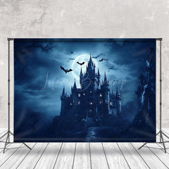 Lofaris Scary Castle Bat Moon Night Halloween Backdrop