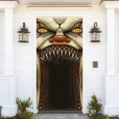 Lofaris Scary Monster Fangs Halloween Birthday Door Cover