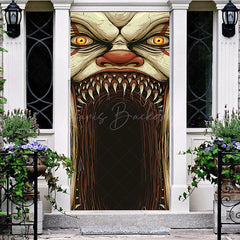 Lofaris Scary Monster Fangs Halloween Birthday Door Cover