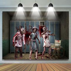 Lofaris Scary Zombie Doctor Nurse Halloween Party Backdrop